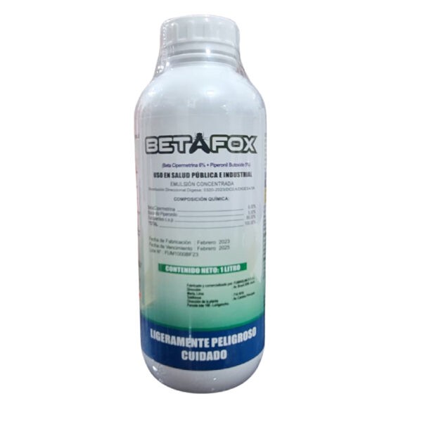 BETAFOX E.C X 1 LT – INSECTICIDA (BETA CIPERMETRINA+BUTOXIDO PIPERONILO)